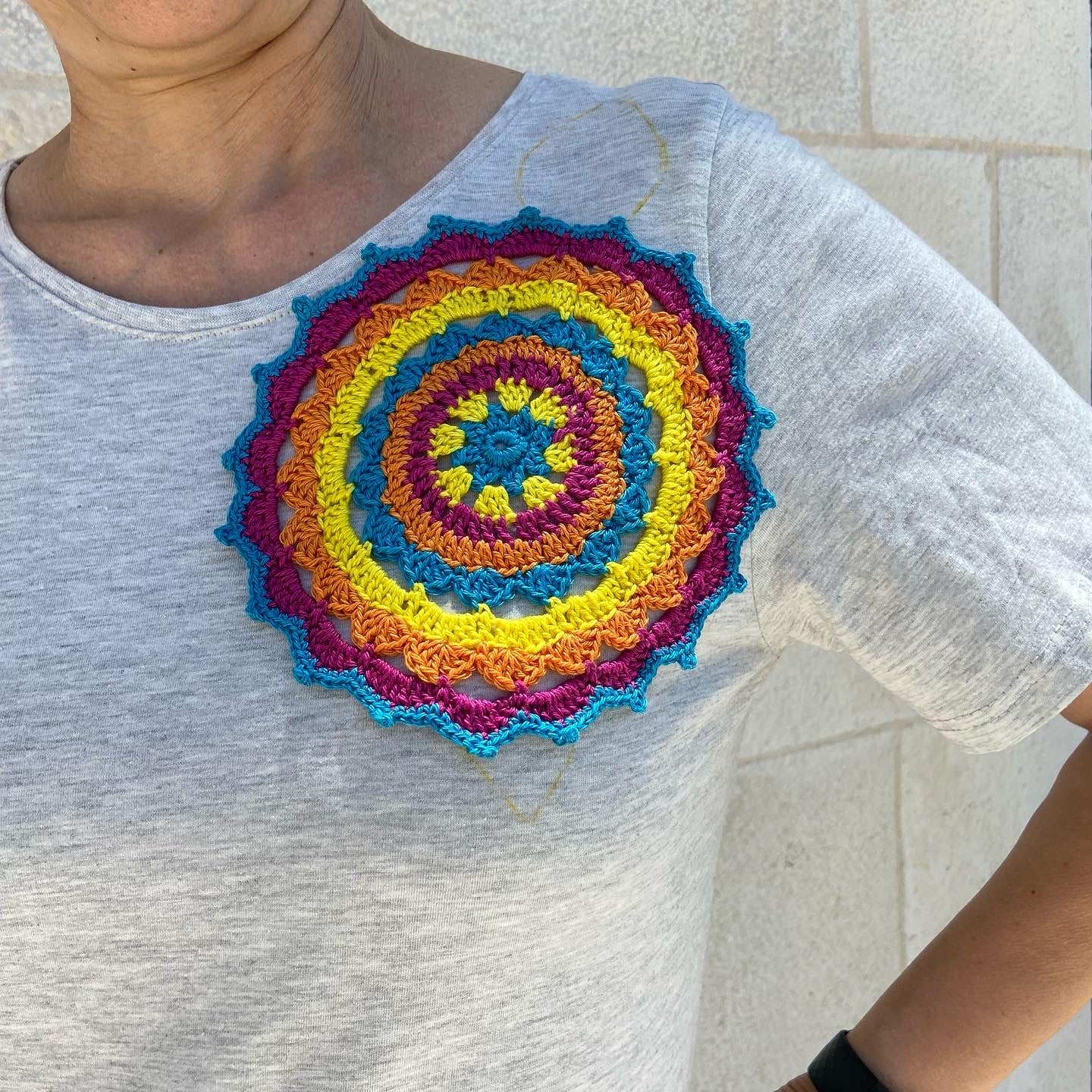 Colorful Mandala’s T-shirt, by Nabila's Creations