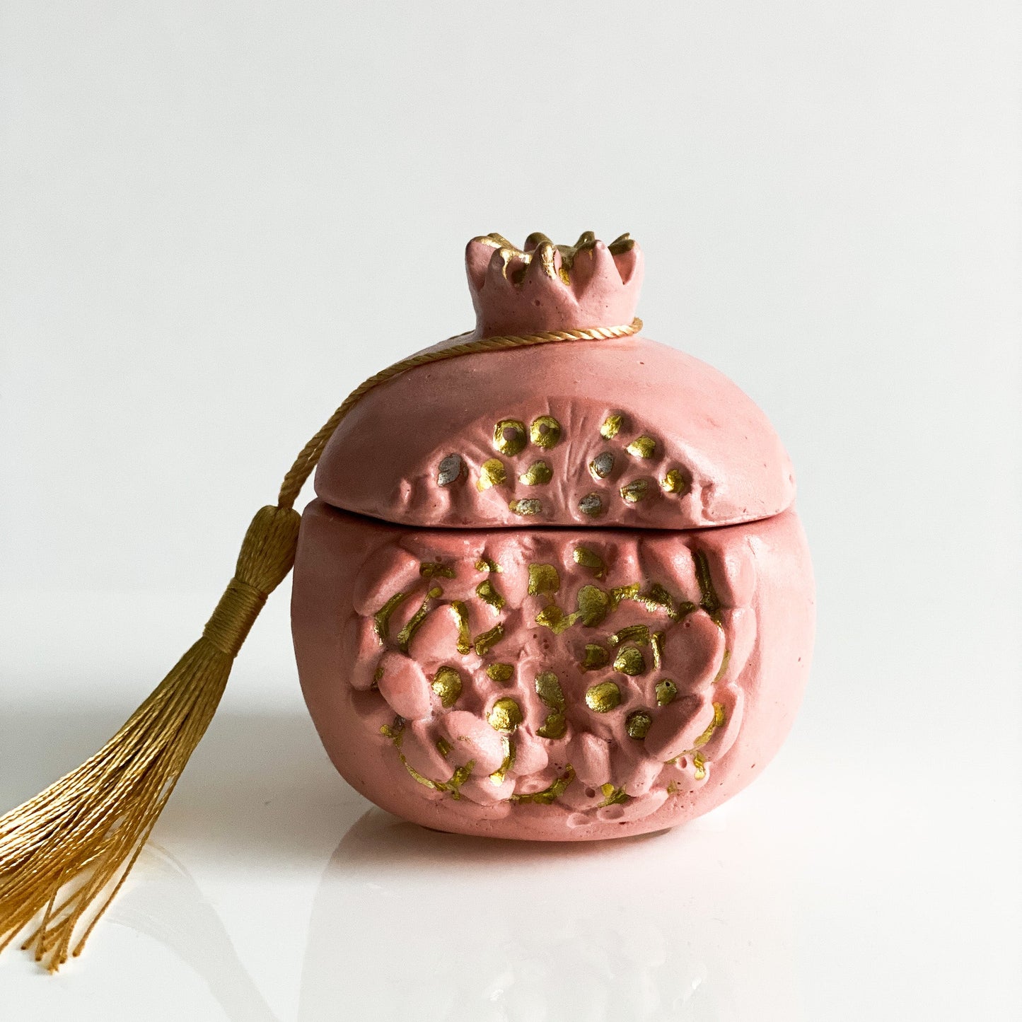 Pomegranate Candle in Stone, Pomegranate