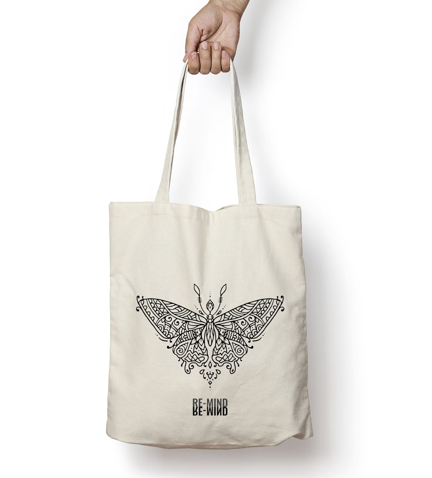 'Butterfly Mandala' tote bag, by Re-Mind'