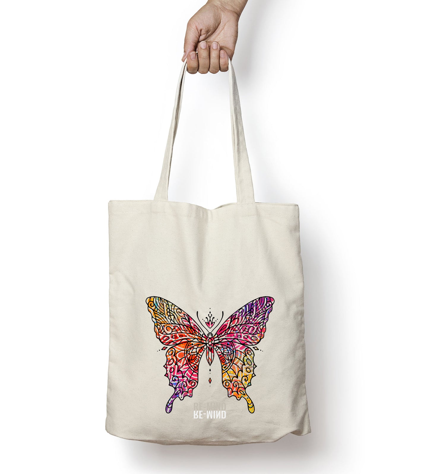 'Butterfly Mandala' tote bag, by Re-Mind'