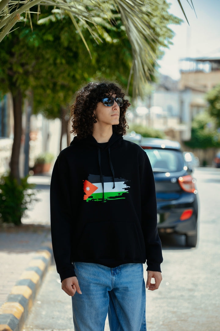 Jordan Flag Print Hoodie, From Re-Mind