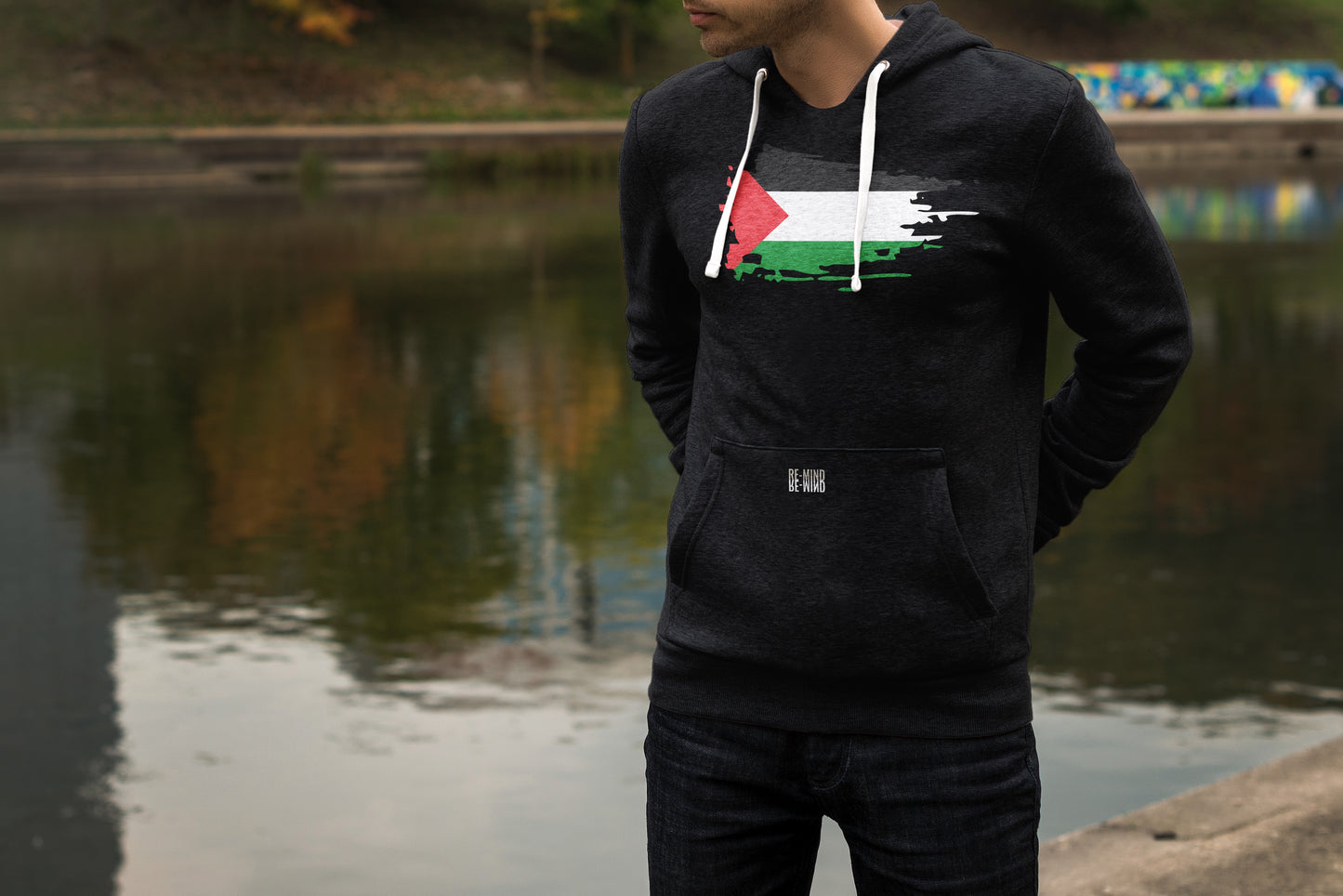 Palestinian print Hoodie, by Re-Mind