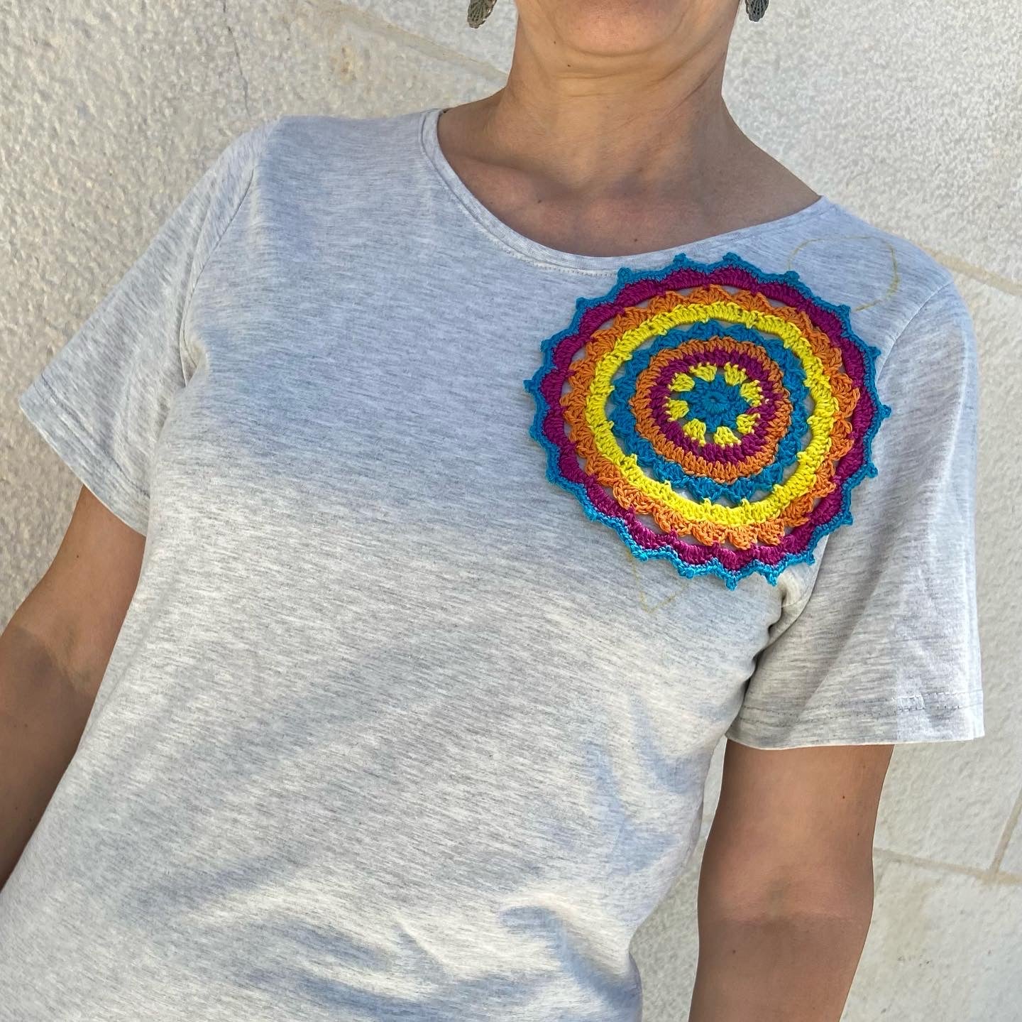 Colorful Mandala’s T-shirt, by Nabila's Creations