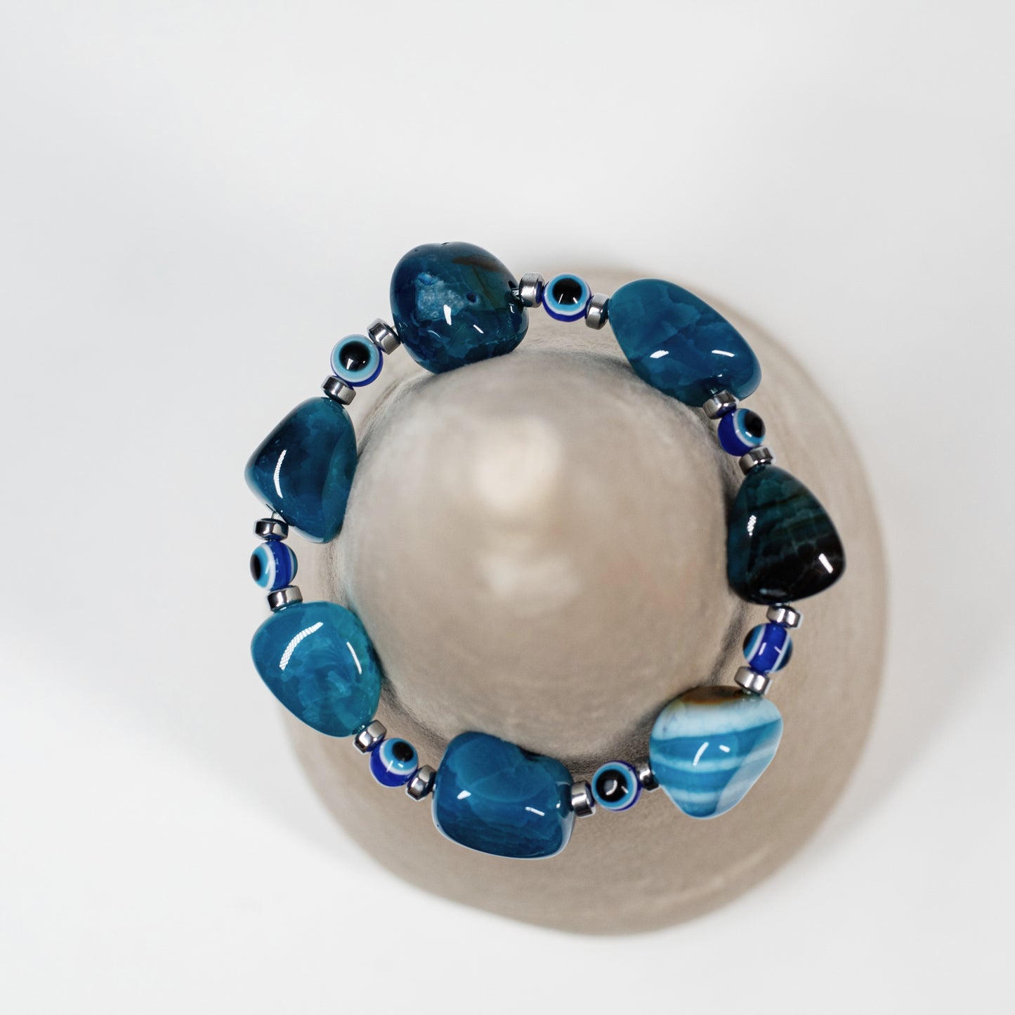 Chunky Bracelet, Agate, by Beadazzled