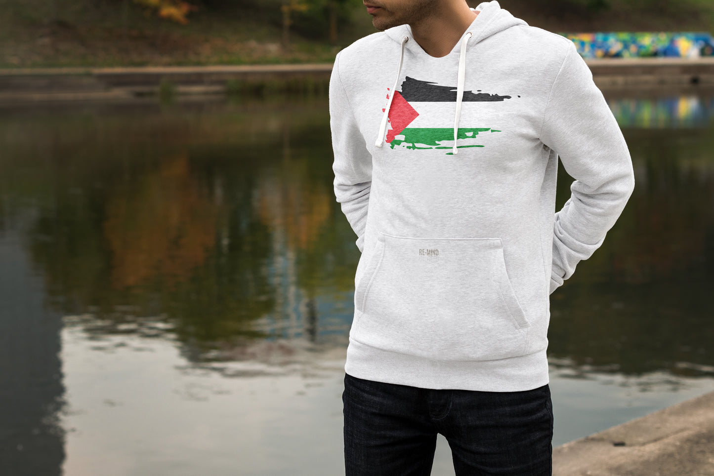 Palestinian print Hoodie, by Re-Mind