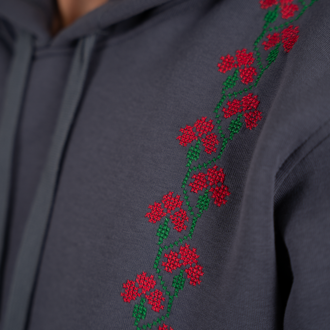 Jouri Hoodie (Flower) - Virtual Bazaar Jordan