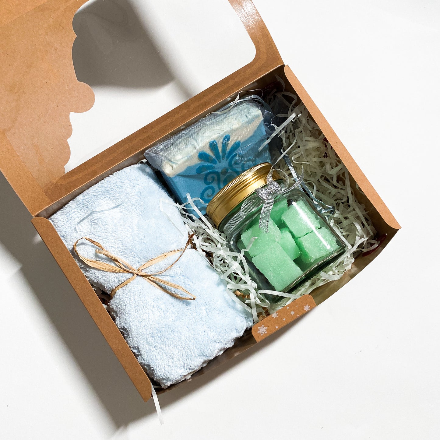 Festive Gift Box with Soap and Scrub