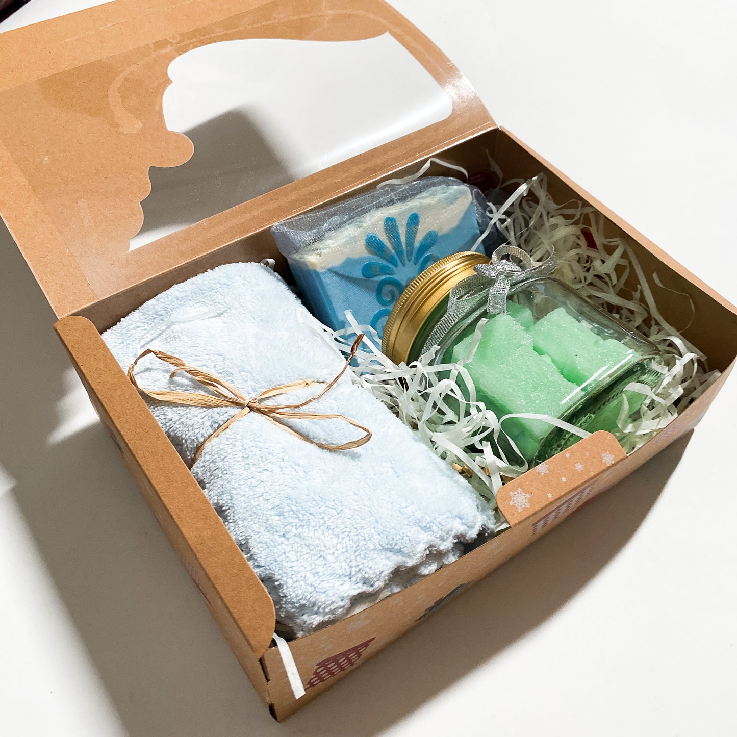 Festive Gift Box with Soap and Scrub