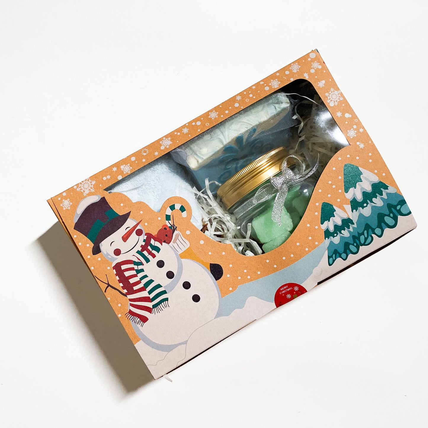 Festive Gift Box with Soap and Scrub