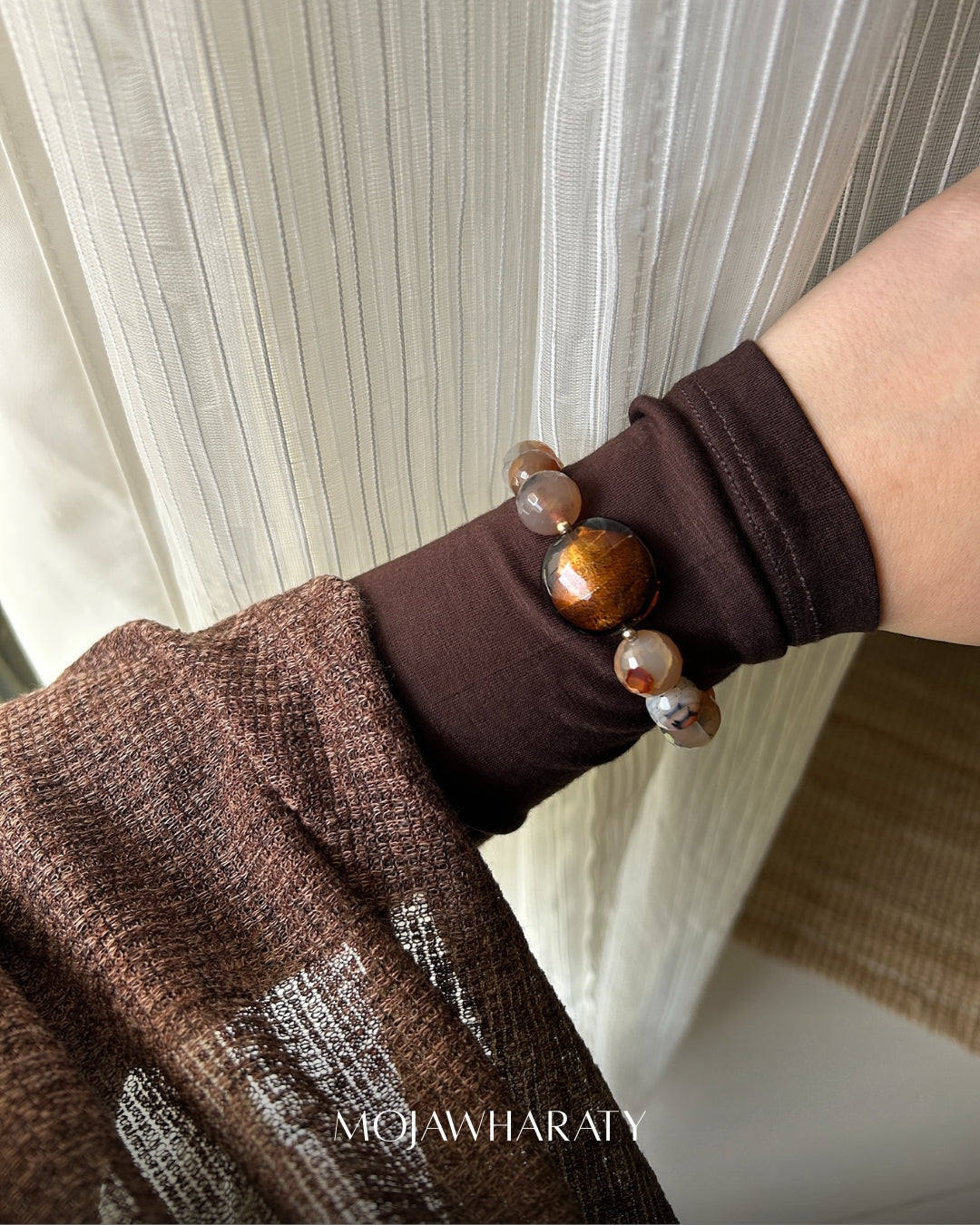 Mixed Large Agate Bracelet