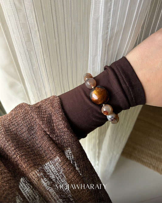 Mixed Large Agate Bracelet