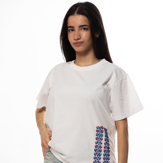 Ward T-Shirt (Flowers) - Virtual Bazaar Jordan