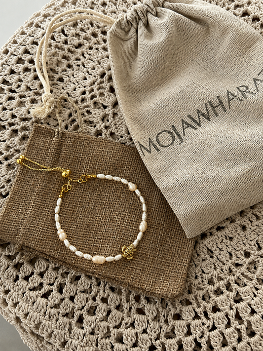 Fresh Water Pearl Turtle Bracelet