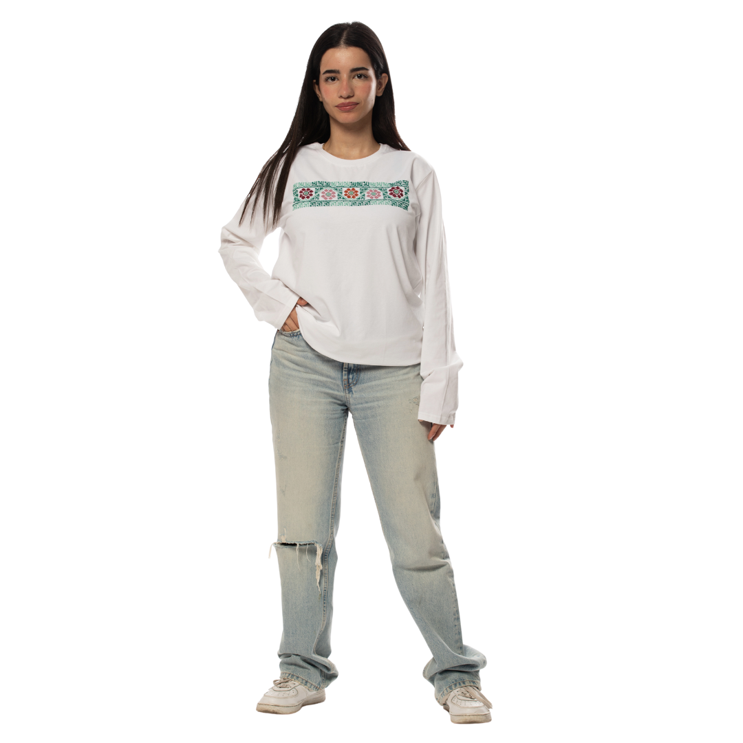 Fairuz Long sleeve T-Shirt - Virtual Bazaar Jordan