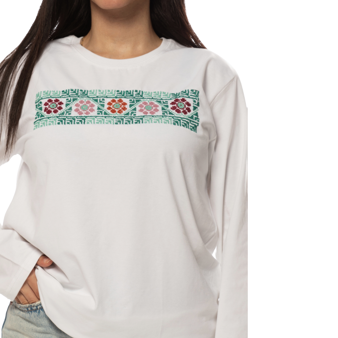 Fairuz Long sleeve T-Shirt - Virtual Bazaar Jordan