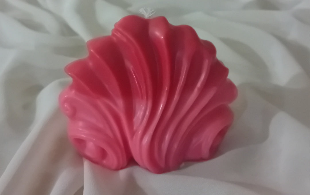 Shell Candle Shape / Beeswax - Virtual Bazaar Jordan