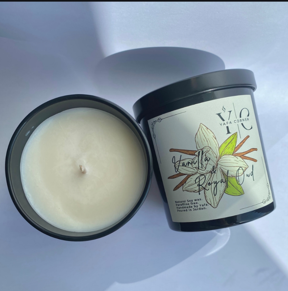 Yafa Candle Vanilla and Royal Oud