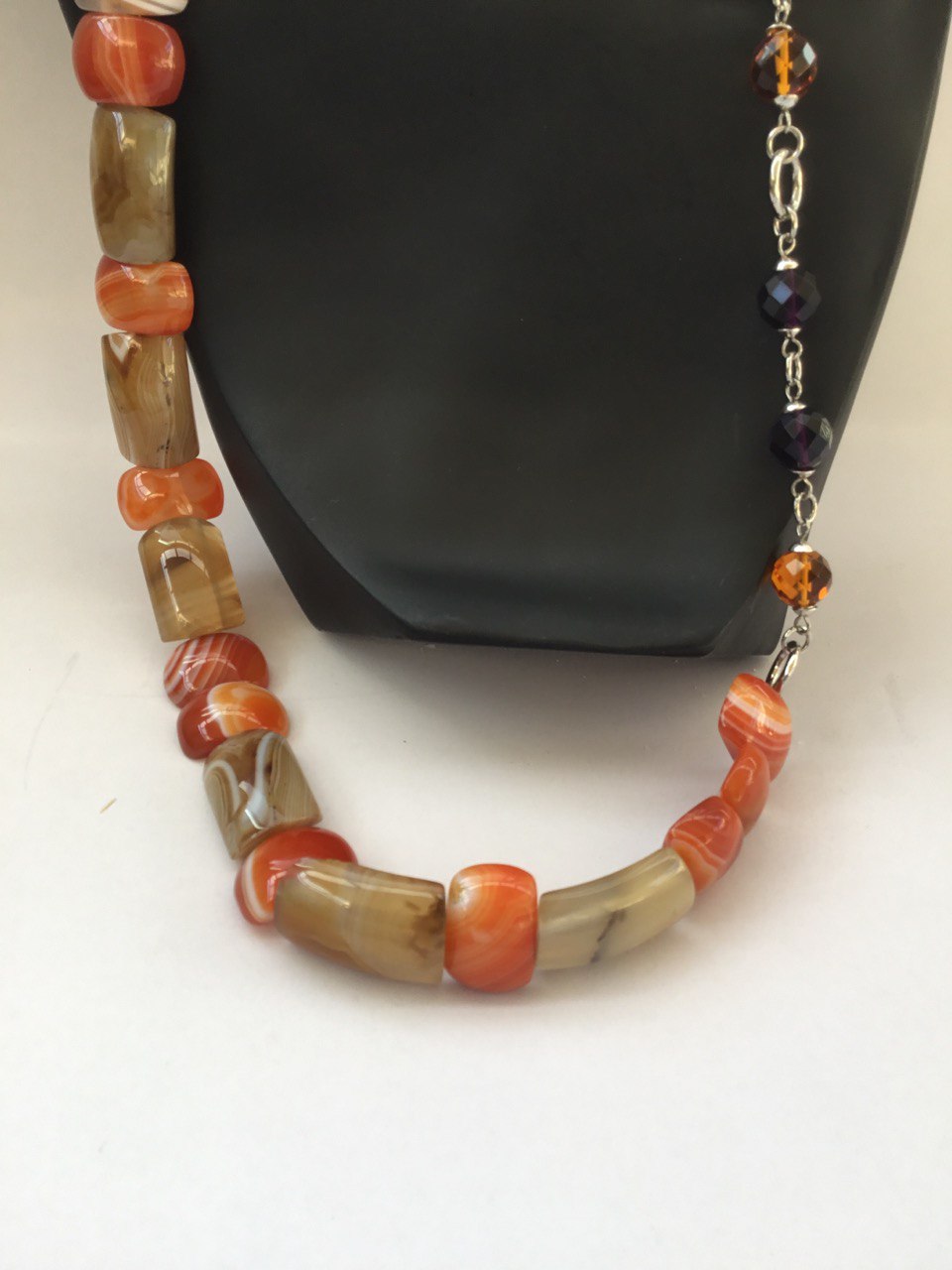 Yamani Agate Belt Necklace
