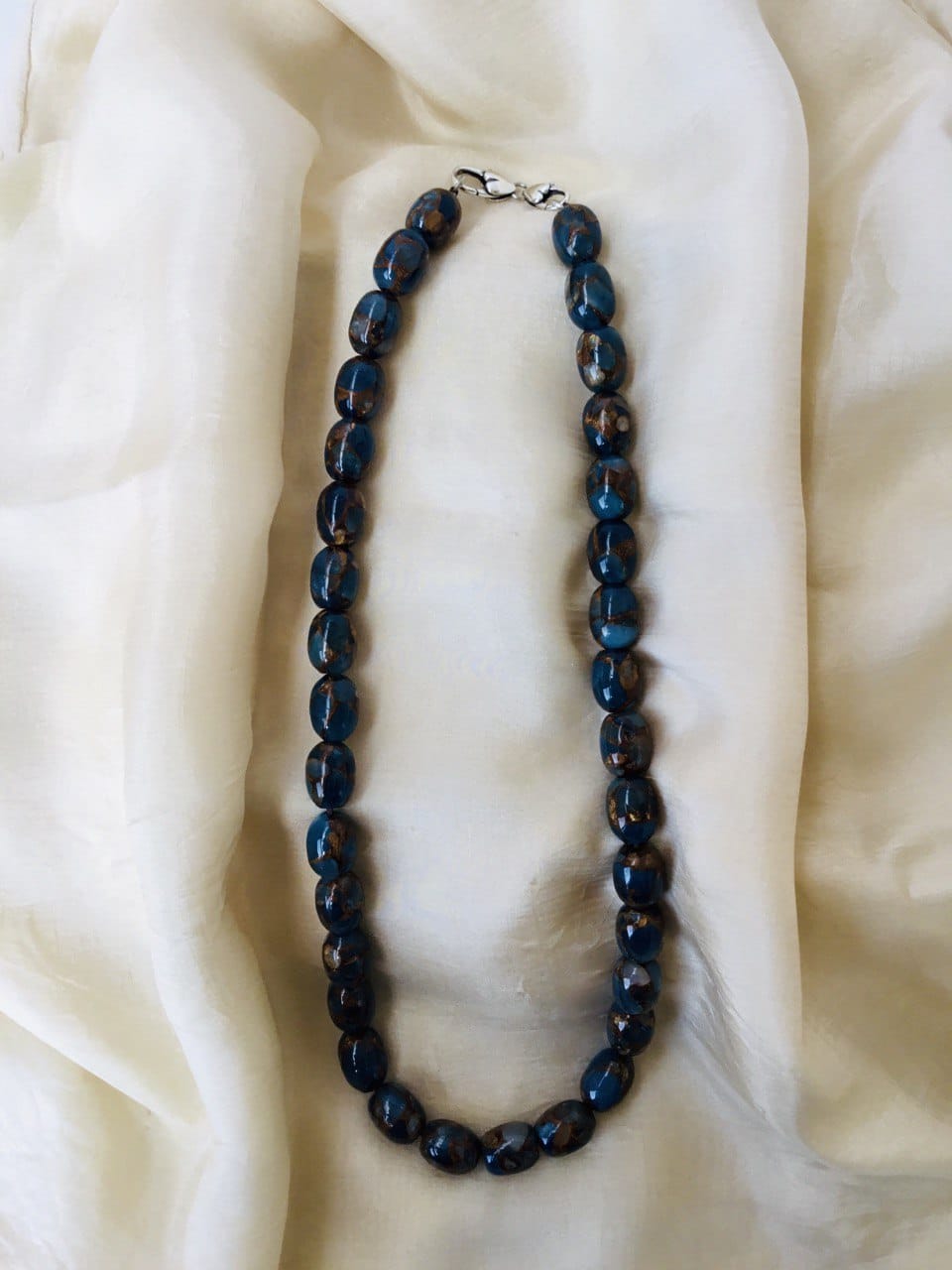 Necklace of Ocean Jasper Stones