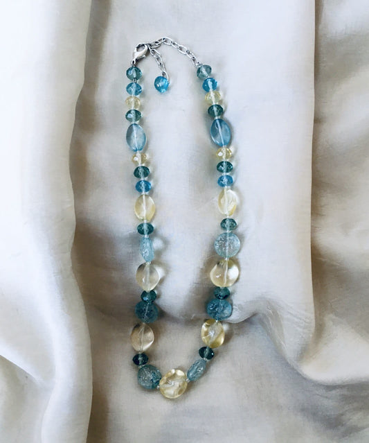 Necklace of Aquamarine Stones