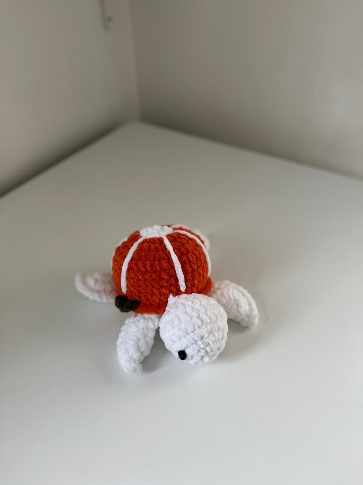 Crochet fruit turtles