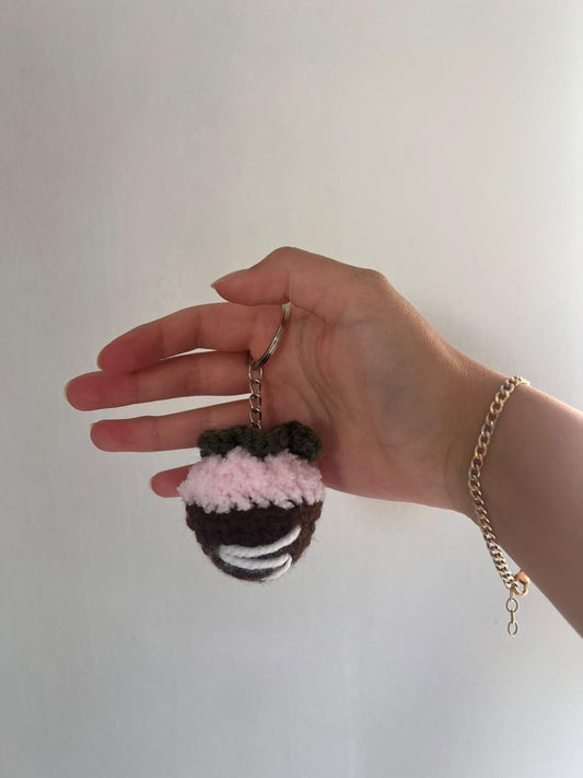 Crochet chocolate covered strawberry!