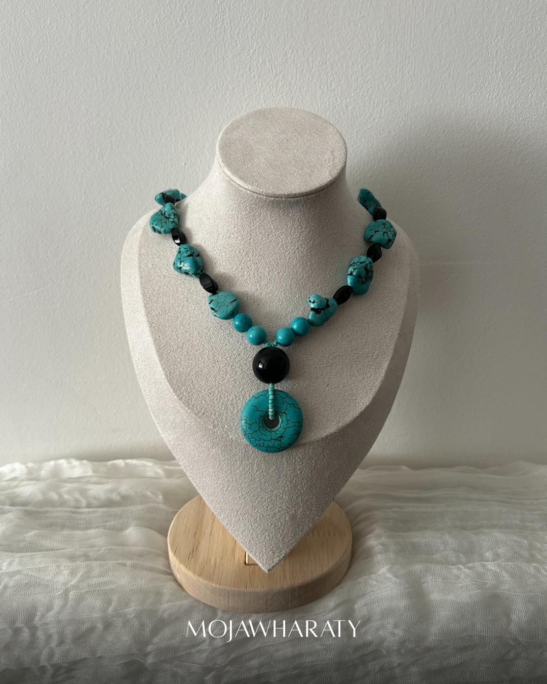 Turquoise and Onyx Necklace