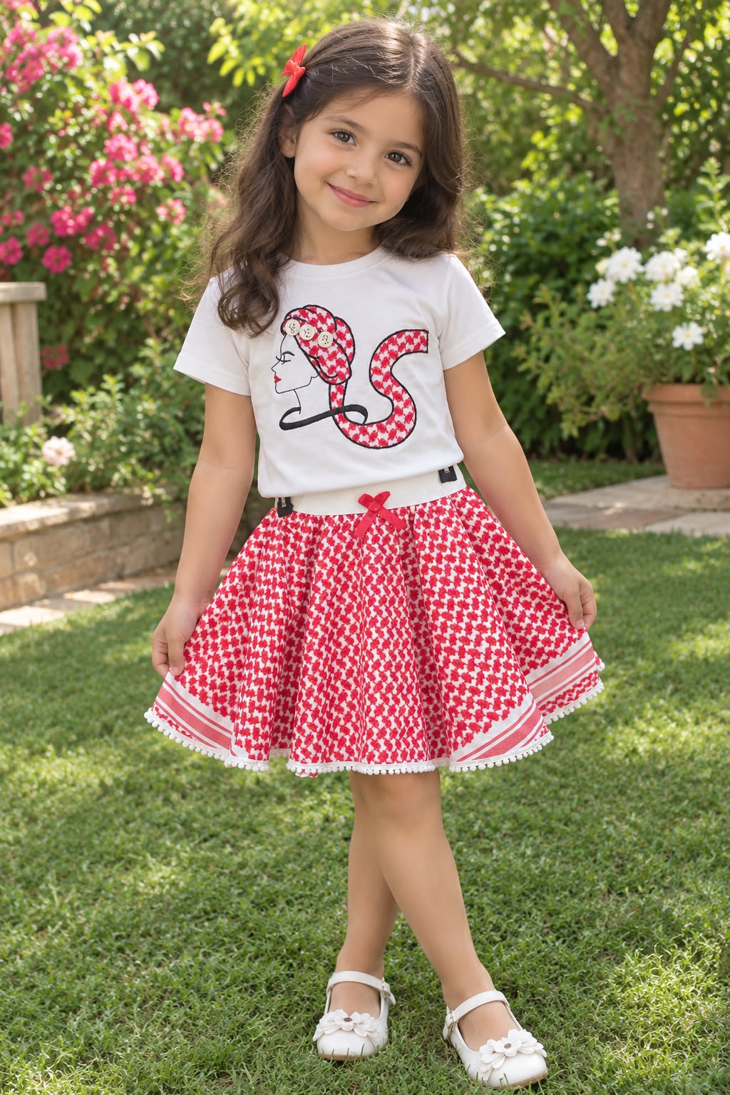 Authentic t-shirt with hatta kids