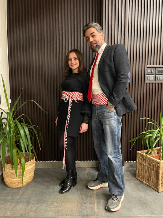 Red and Black Koffieh Belt