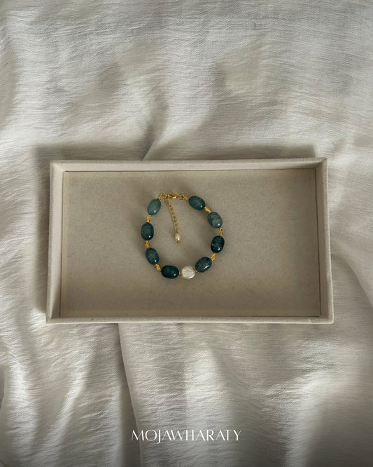 Blue Fresh Water Pearl Bracelet