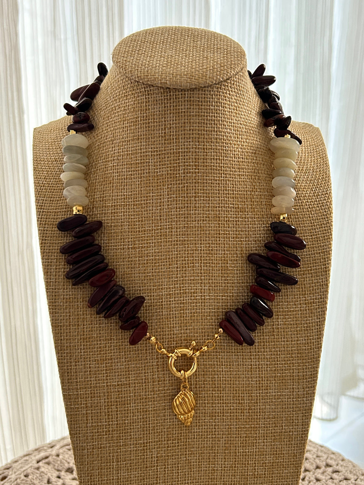 Mookaite and Moonstone Necklace