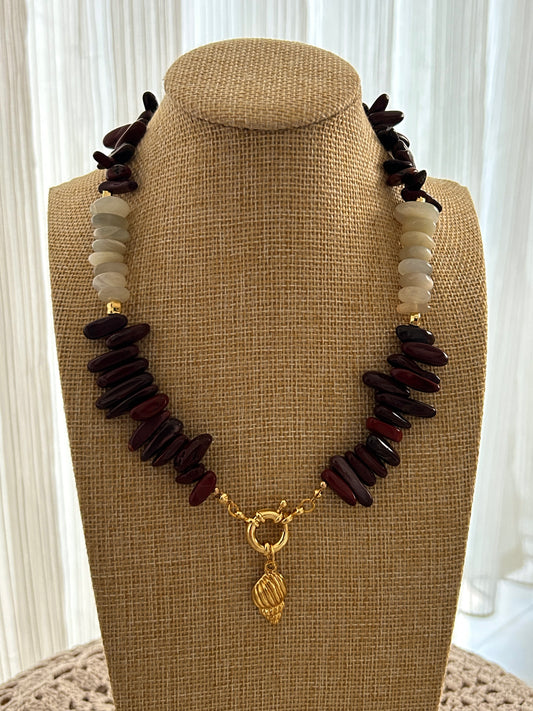 Mookaite and Moonstone Necklace