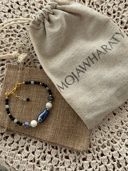 Blue Fish Bracelet