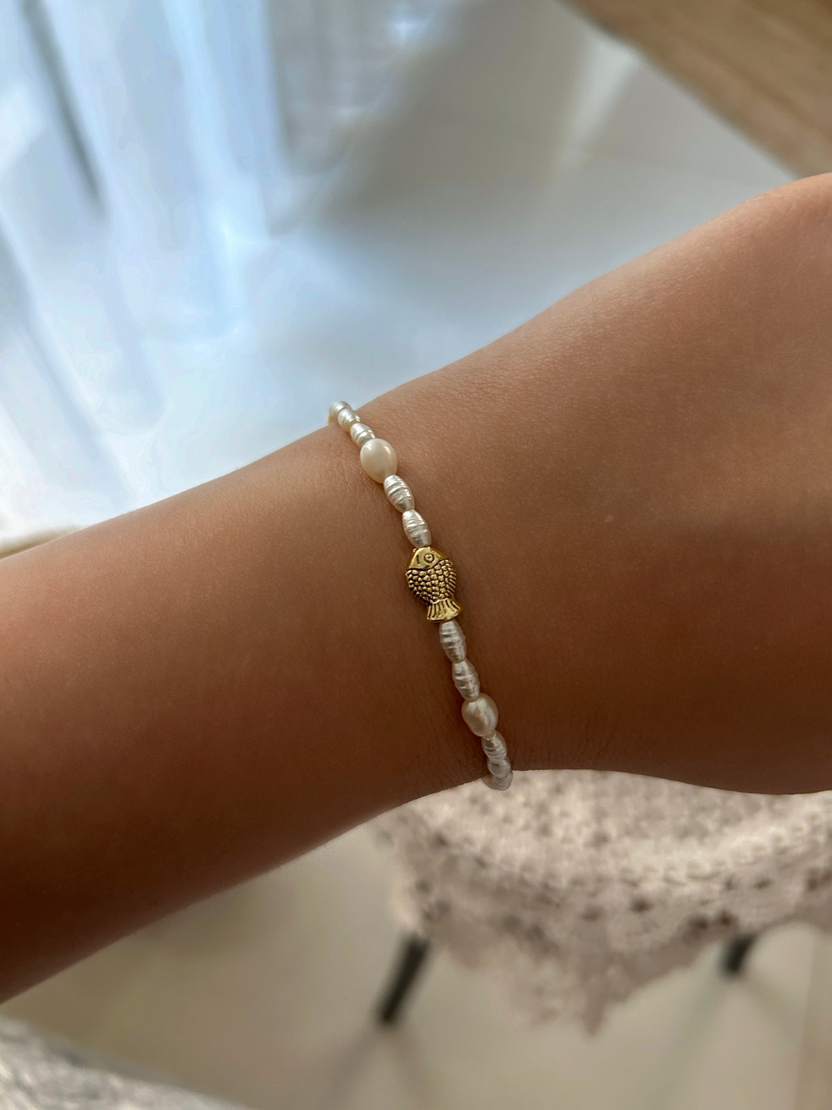 Fresh Water Pearl Fish Bracelet