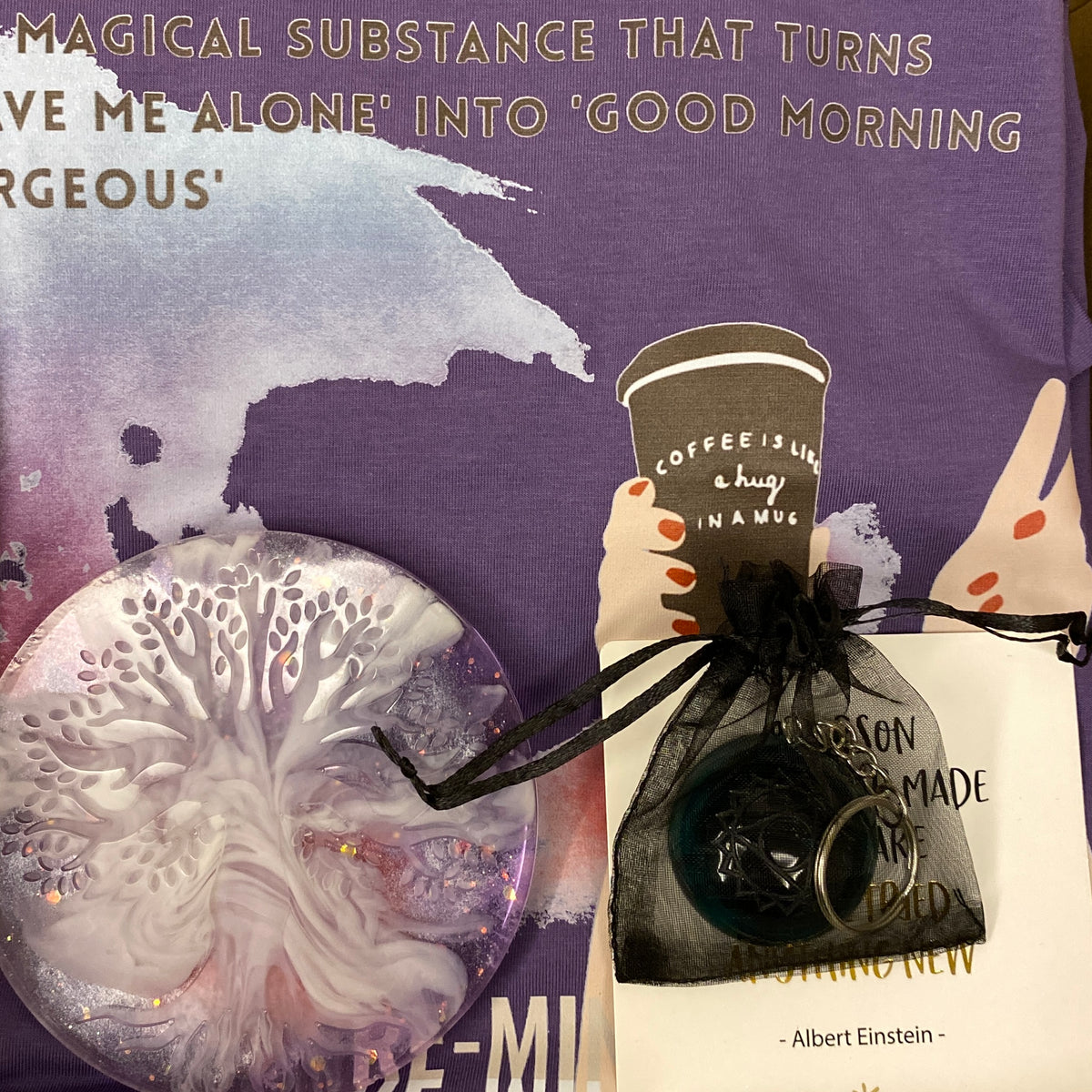 Gift Set with QUOTE Teeshirt and Coaster