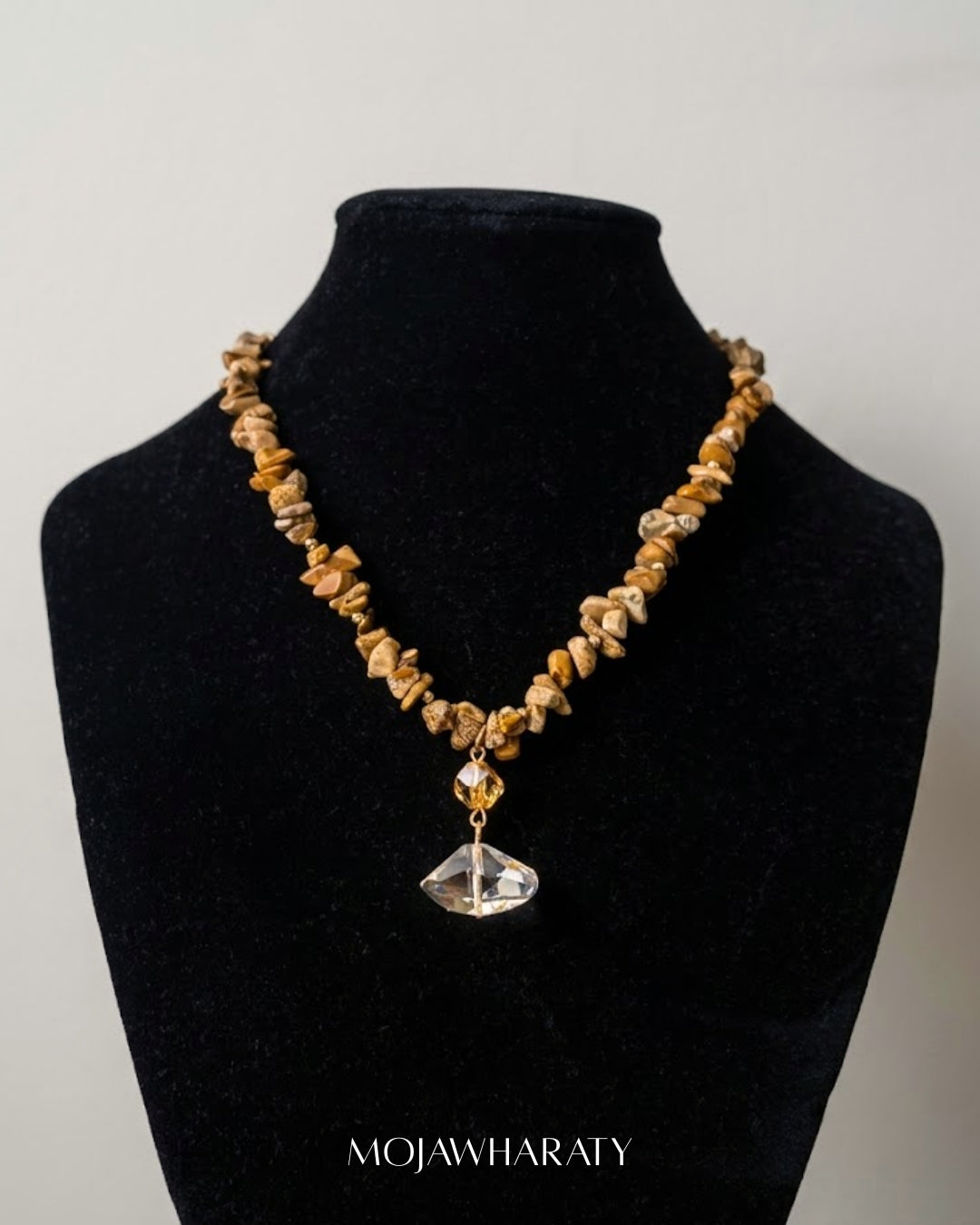 Jasper Stone Necklace (2 Pendants)