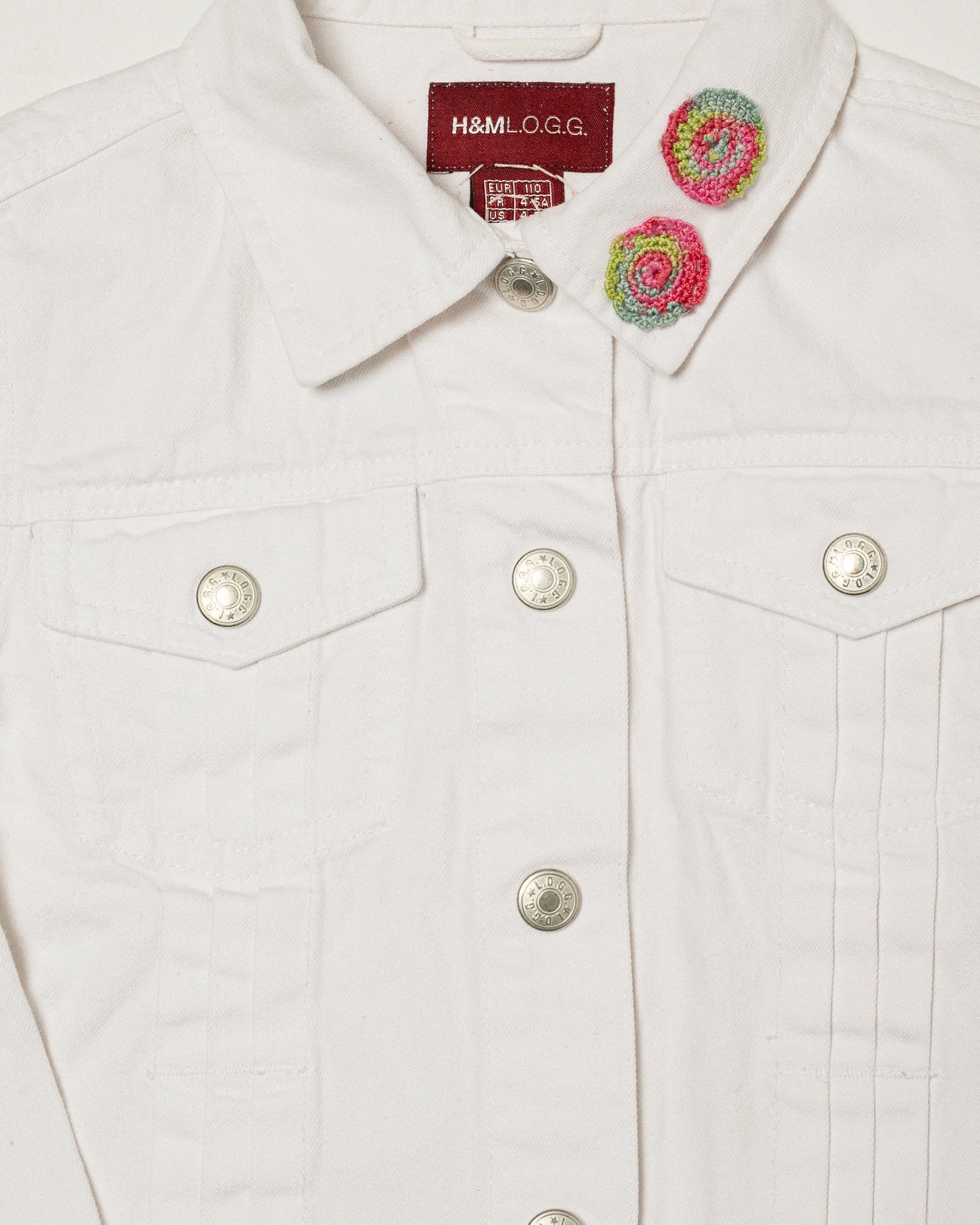 Girls Jeans Jacket White