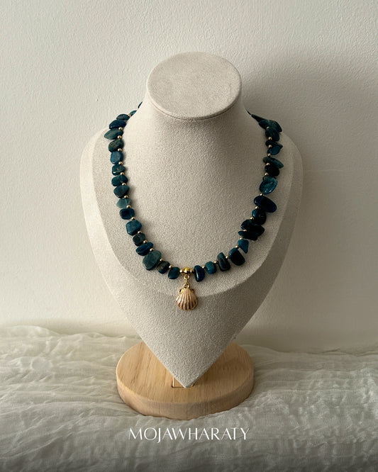 Lapis Lazuli Shell Necklace