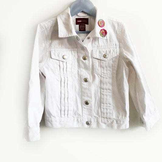 Girls Jeans Jacket White