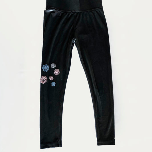 Girls Velvet Lycra Legging