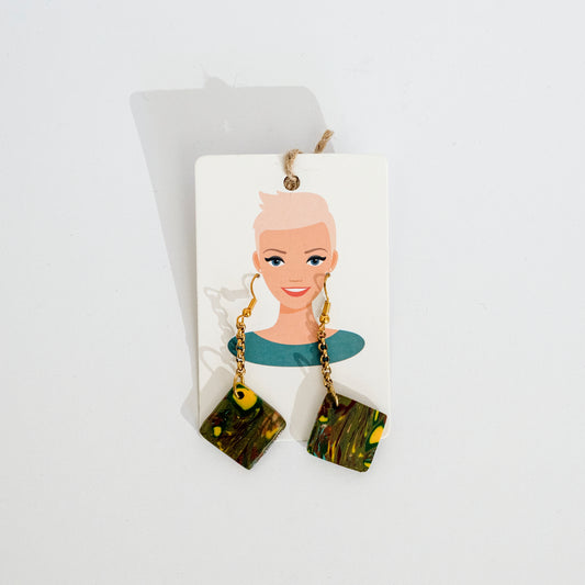 Forest Marble Earrings