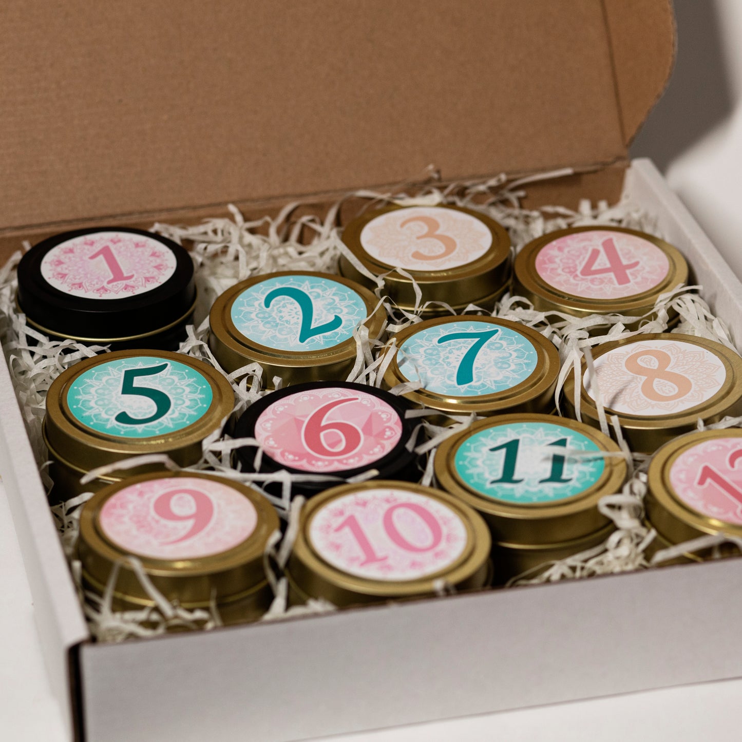 Advent Gift Box with 12 candles