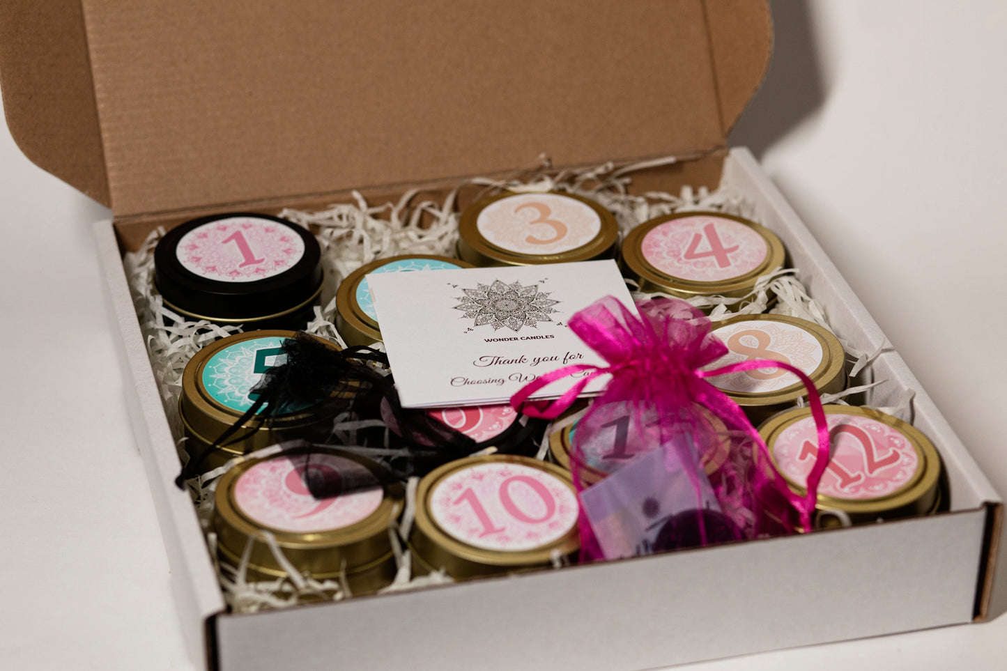 Advent Gift Box with 12 candles