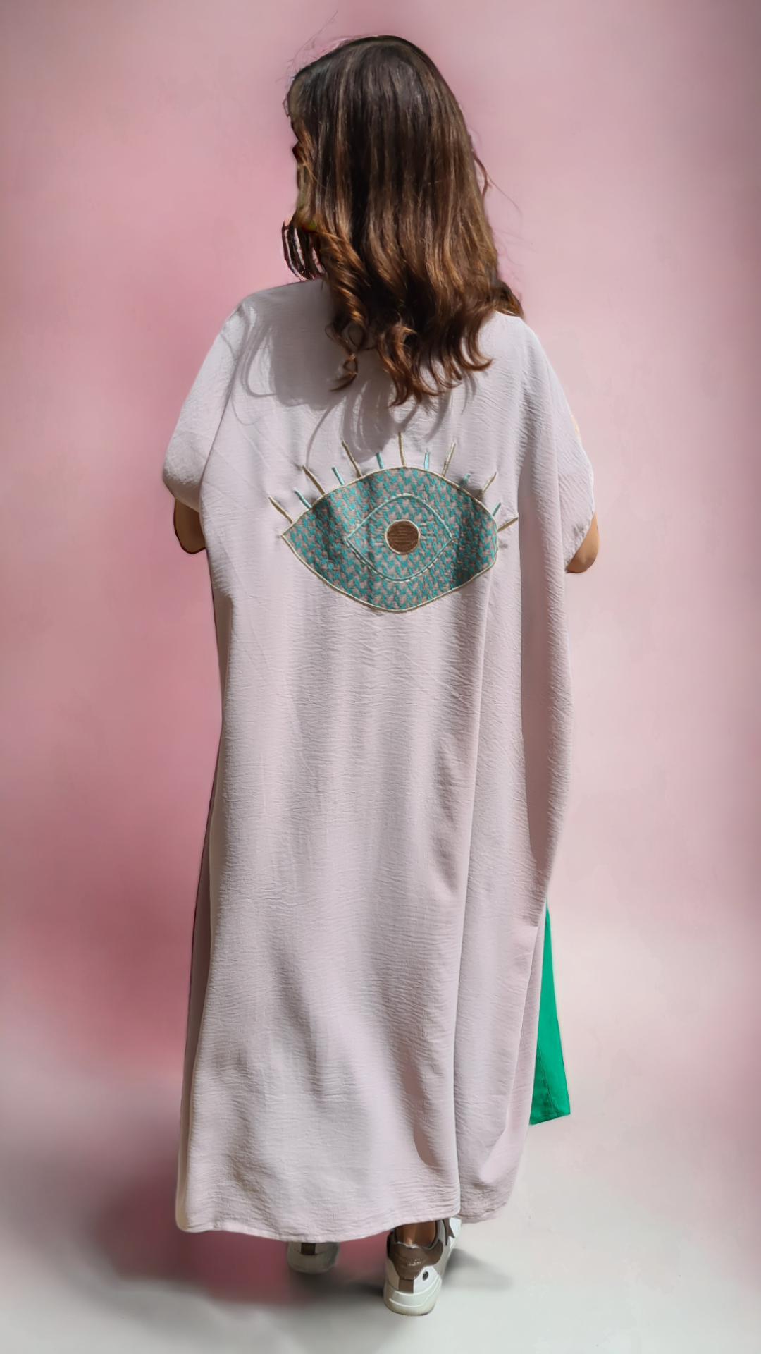 Blush Eye Summer Kaftan, by Ruh Al Hatta