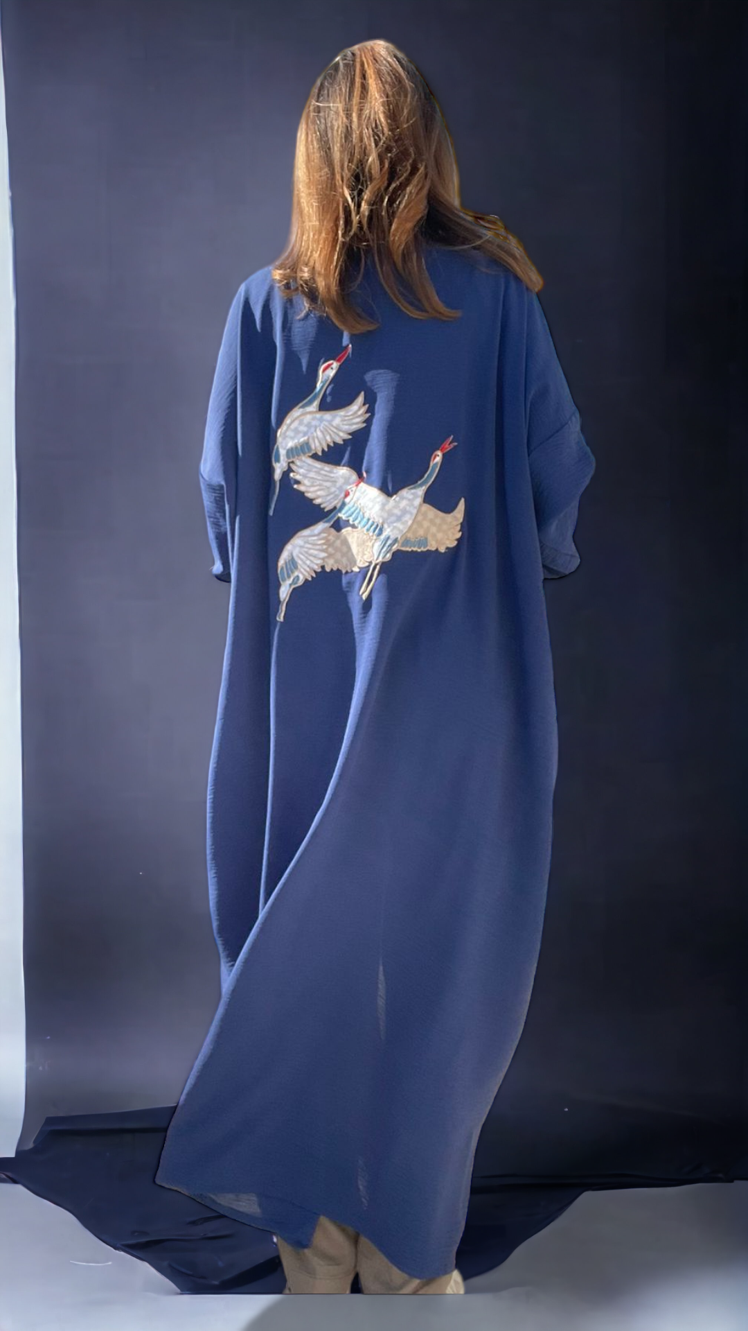 Royal Blue Kaftan - Virtual Bazaar Jordan