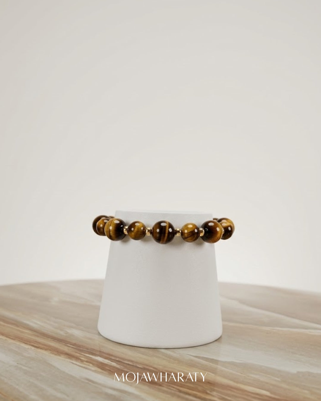 Tiger Eye Gold-Plated Bracelet
