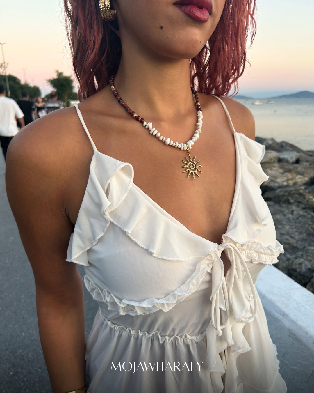 Agate Sun Necklace