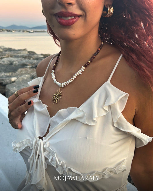Agate Sun Necklace