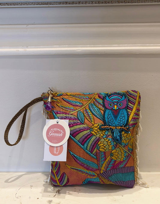 Wild Owl Clutch Bag