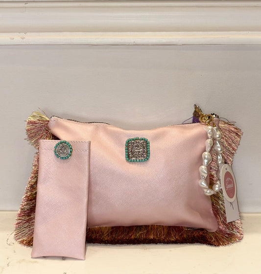 Elegant Pink Clutch Bag